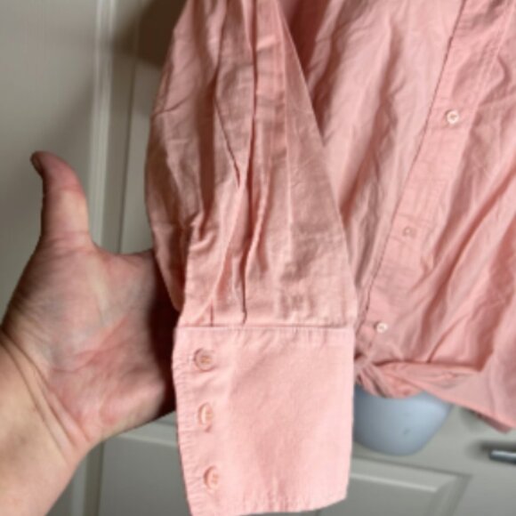 Stateside Anthropologie Women's Button Down Twist Bottom Front Shirt - Picture 3 of 6